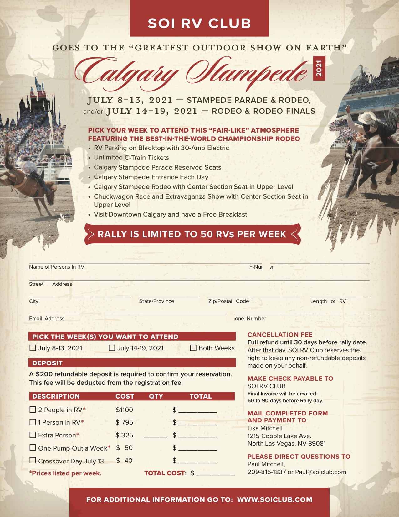 2021 Calgary Registration Form